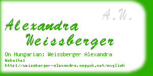 alexandra weissberger business card